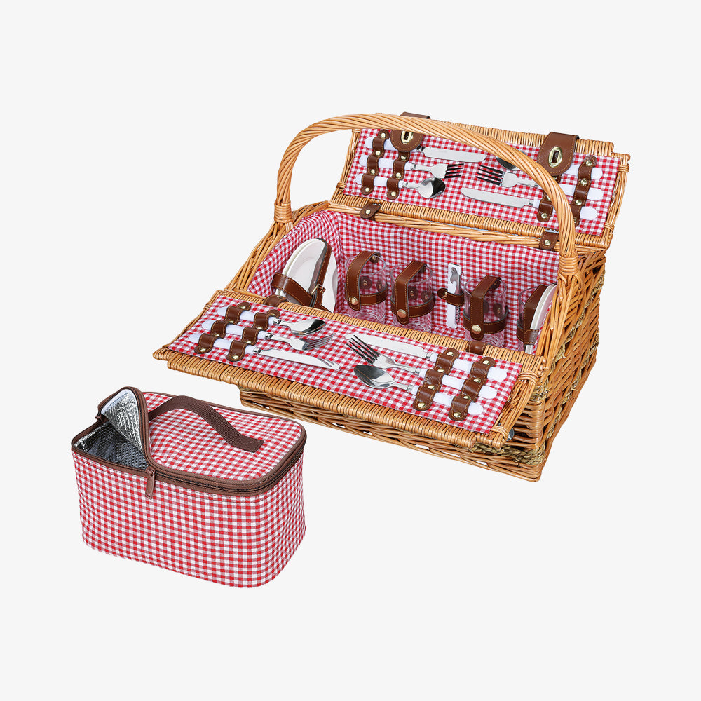 Rivoli picnic basket light brown