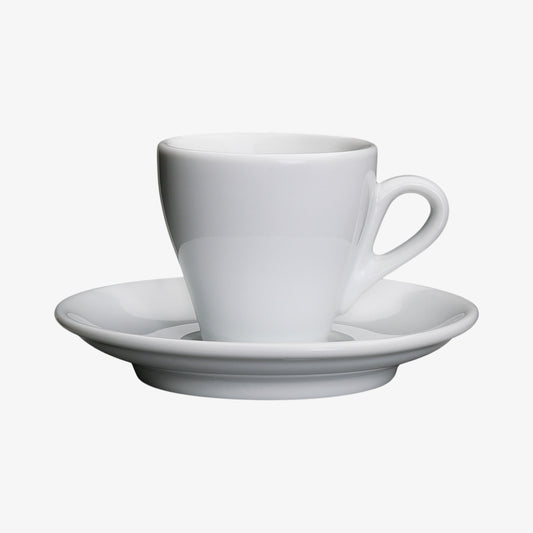 EspressoPop w/plate white Milano 5 cl