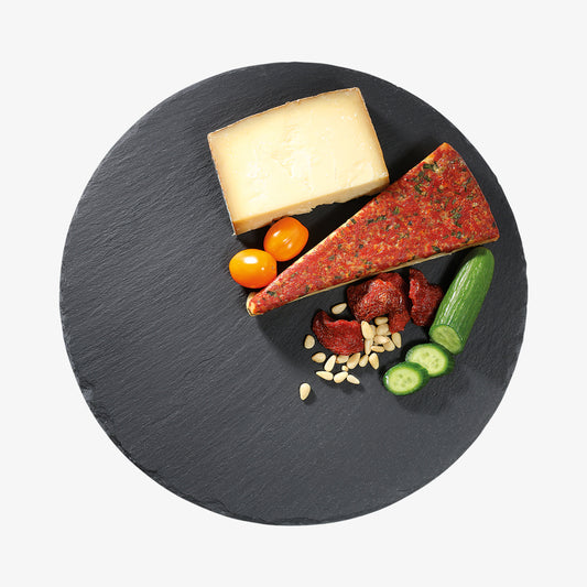 Serving plate slate round, Ø30cm