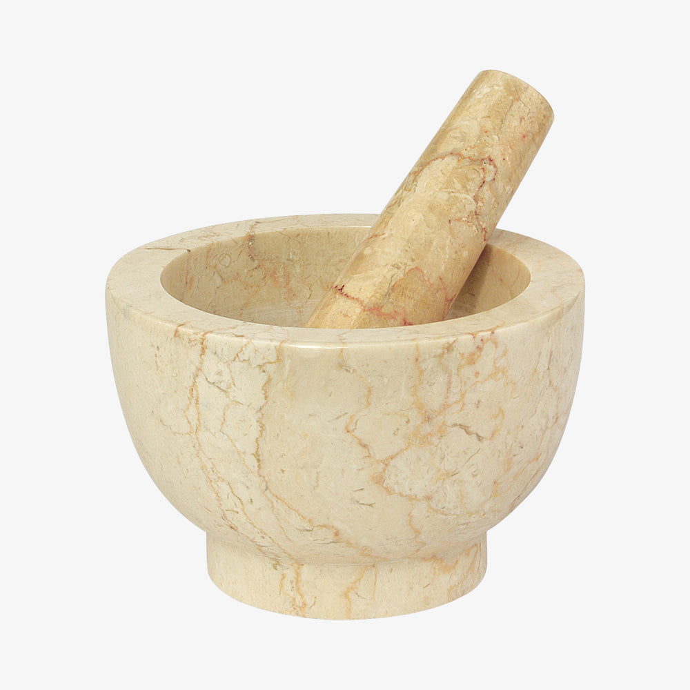 MARS Morter i beige marmor