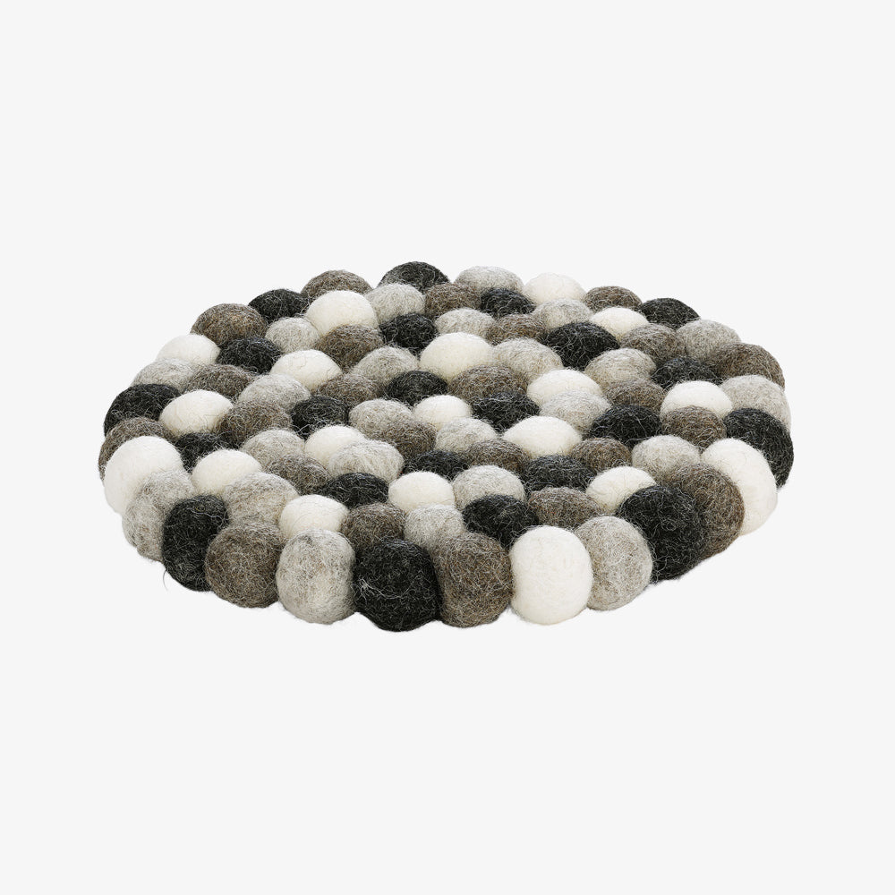 Underlägg, grå, rund LANA GRIGIO