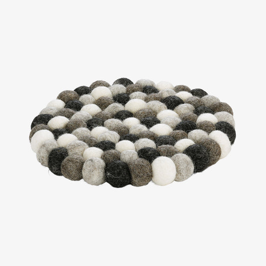 Table shines, gray, round lana grigio