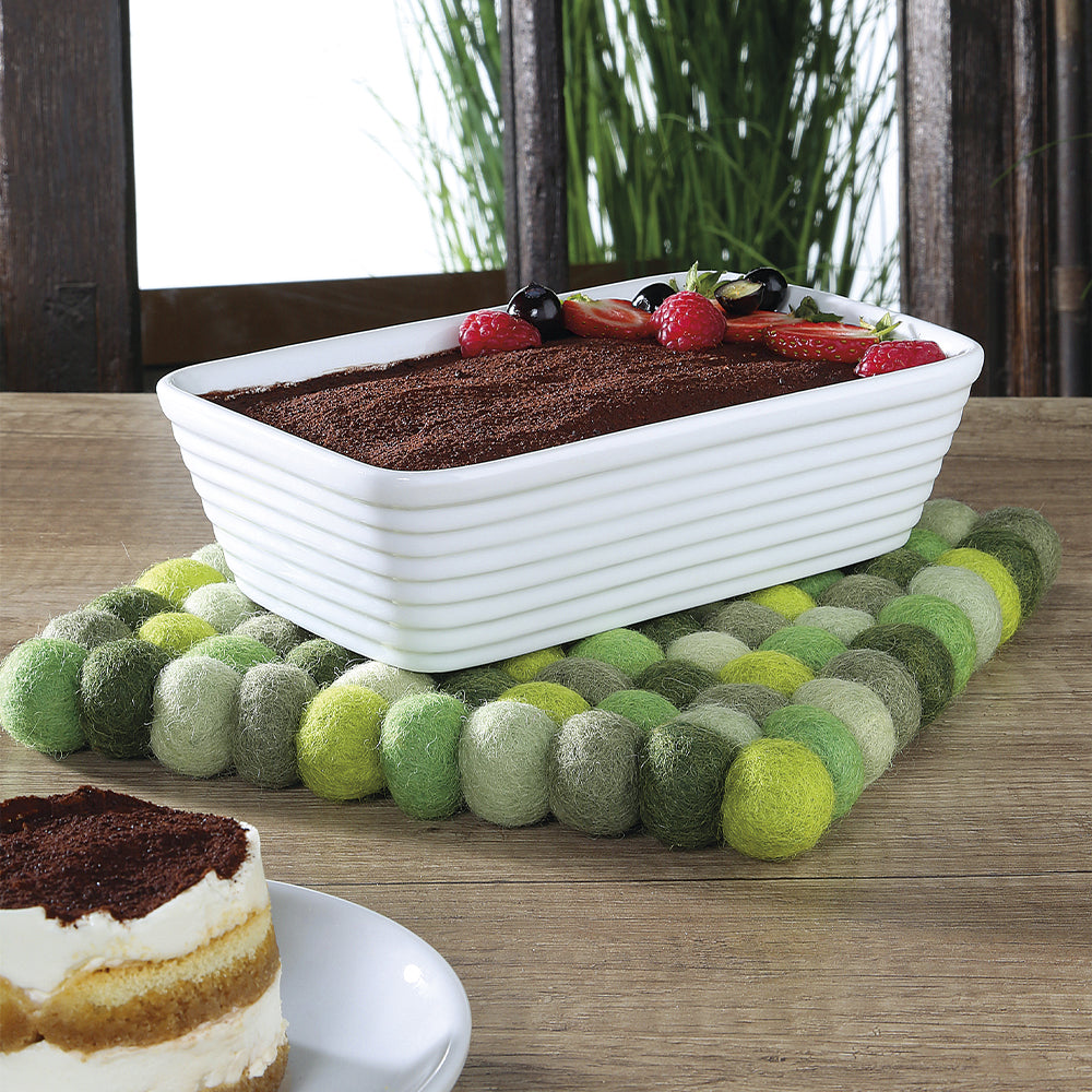 Coasters, grønne, firkantede LANA VERDE