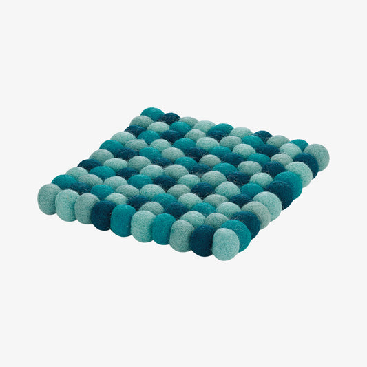 Table shines, light blue, square Lana Azzurro