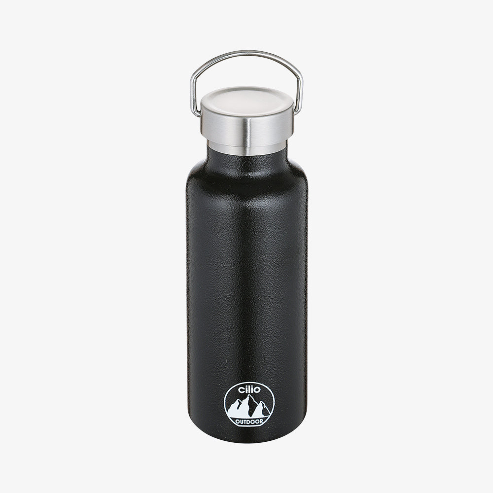 Thermo bottle black 500ml grigio
