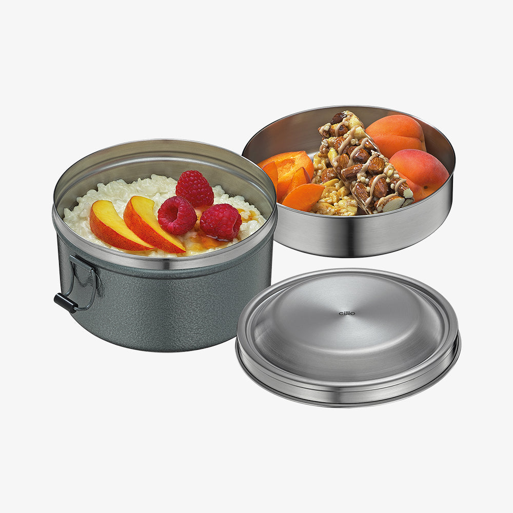 MONTE Madkasse rund antracit