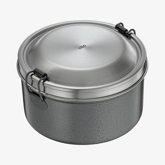 Monte lunch box round anthracite