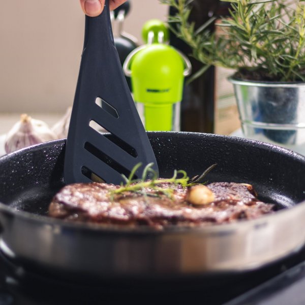 Palet fleksibel m/huller 30cm antracitgrå