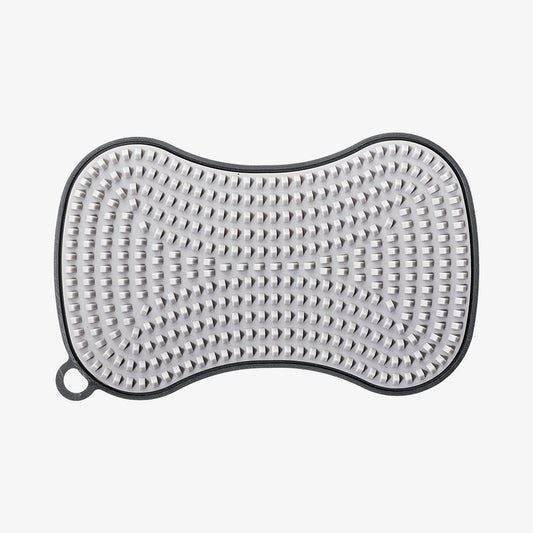 Scrubby sponge with hard and soft side anthracite gray