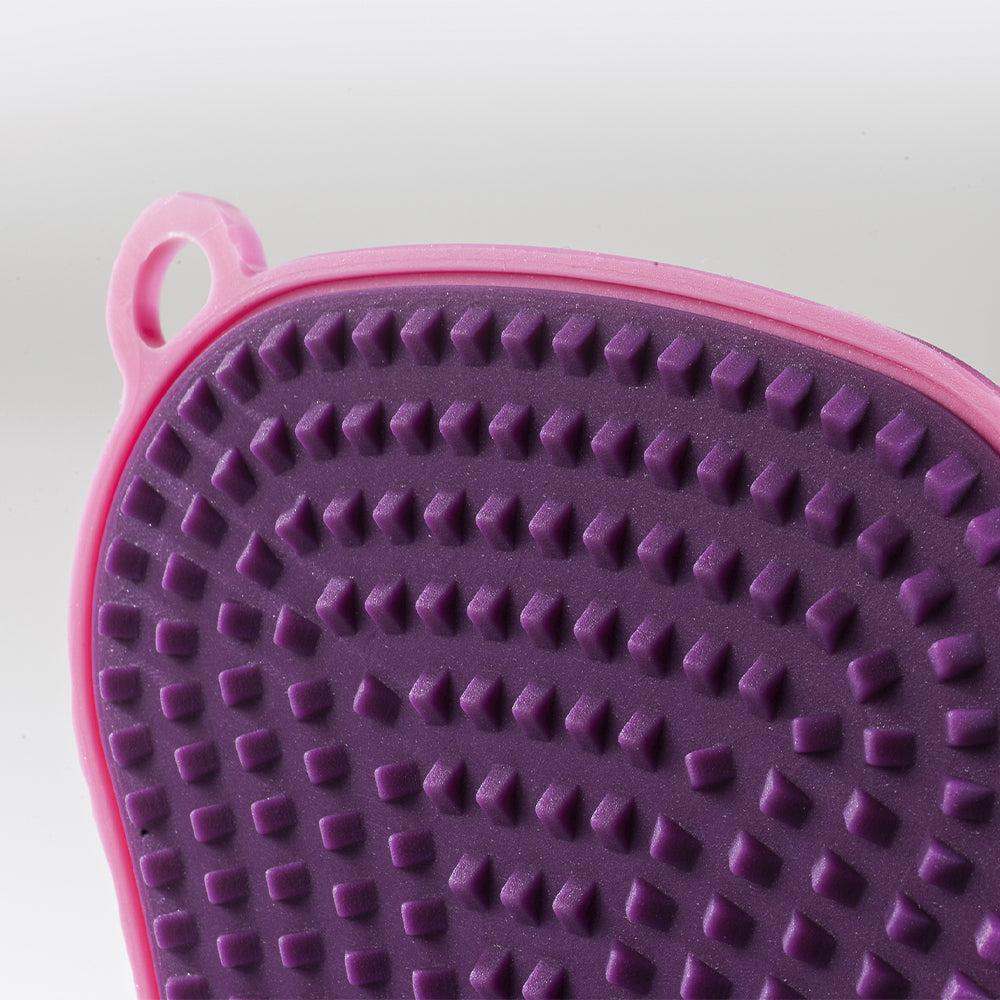 Scrubby fungus with hard and soft side purple