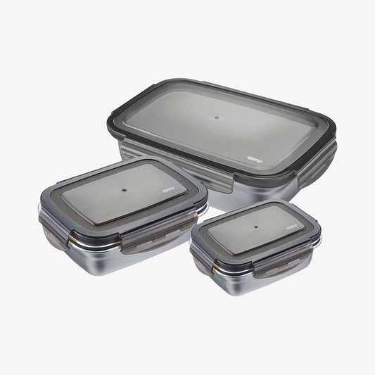 Storage Box Preppo, 3 pcs, 350ml, 850ml, 1.8L