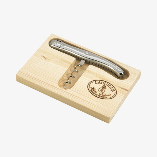 Stopper steel open wood box