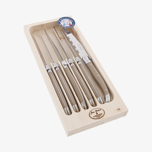 Knivar taupe 6st Laguiole