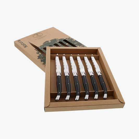 Knives Black Bio 1.2mm, 6pcs Laguiole