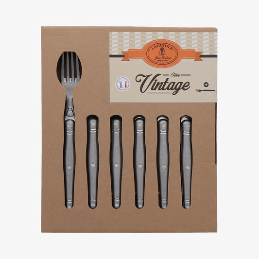Gafflar 1,5 mm stål Vintage, 6 st. Laguiole