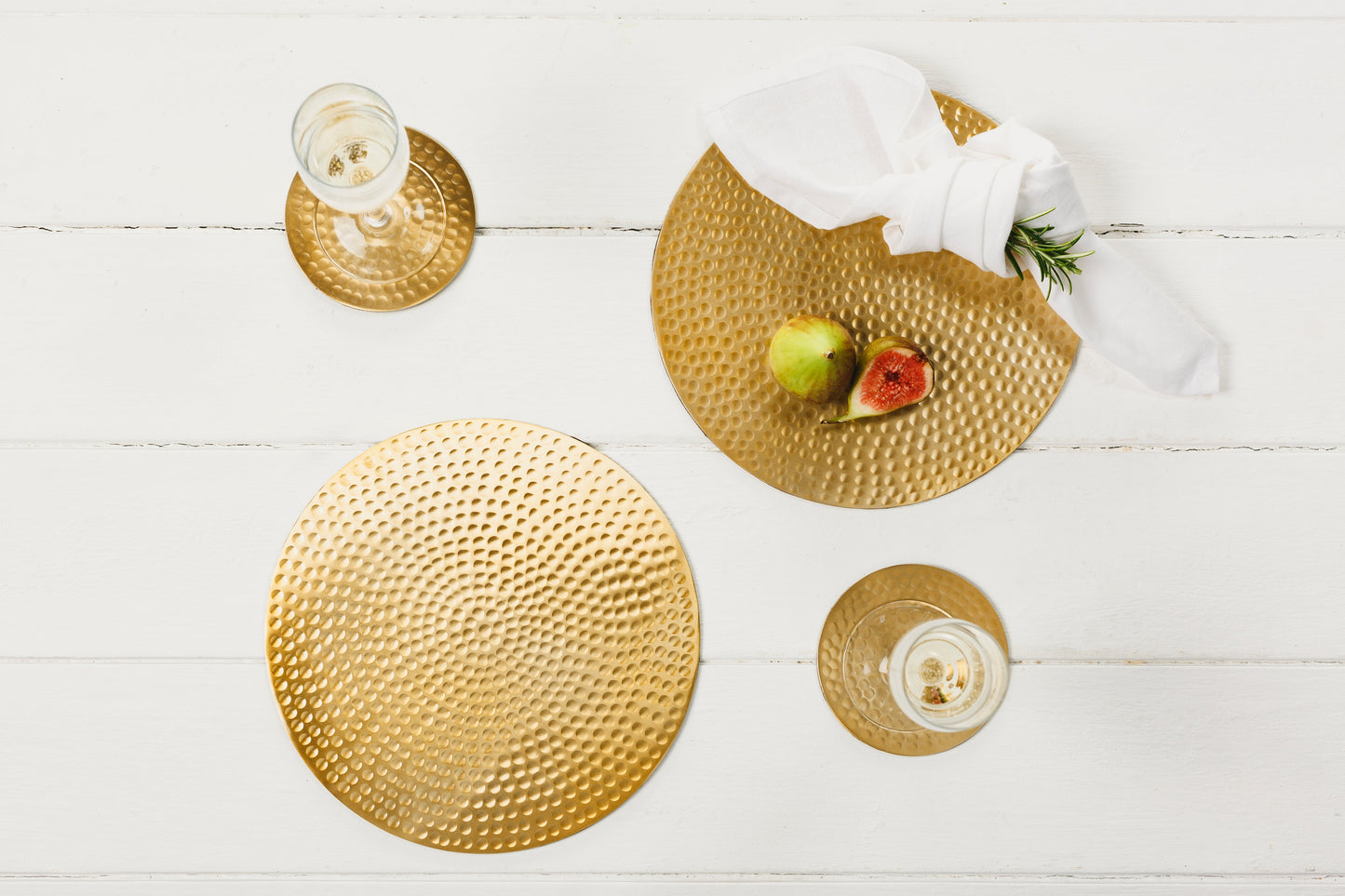 Cover wipes in gold set with 2 pieces