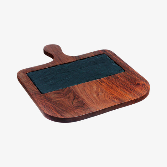 Slate serving board with Sheesham effort