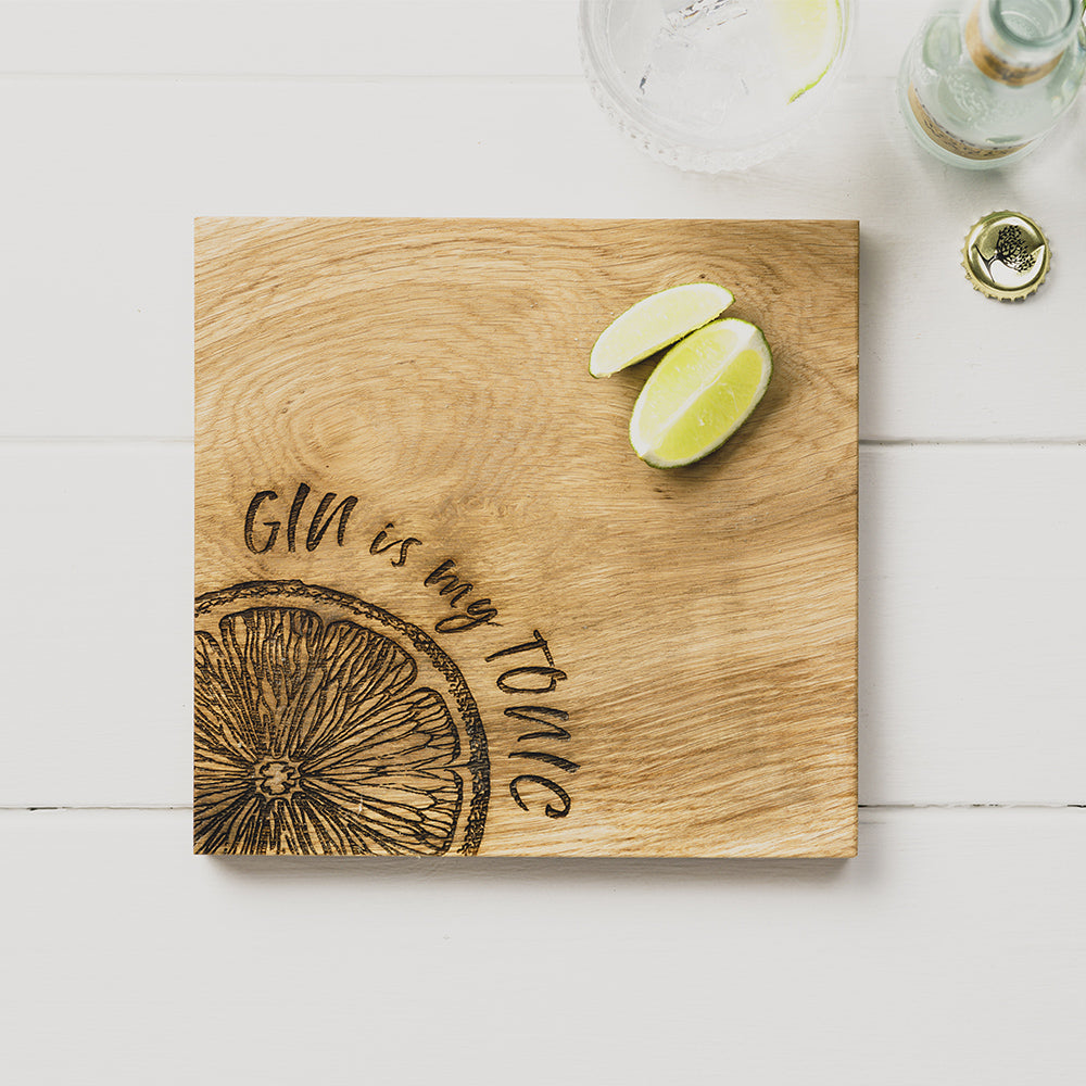 Gin är min tonic skärbräda