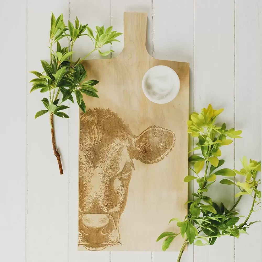 Serving board cow big