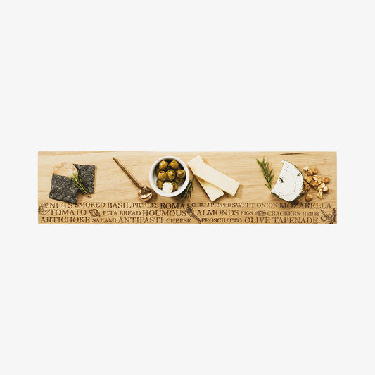 Antipasti serving board in oak large