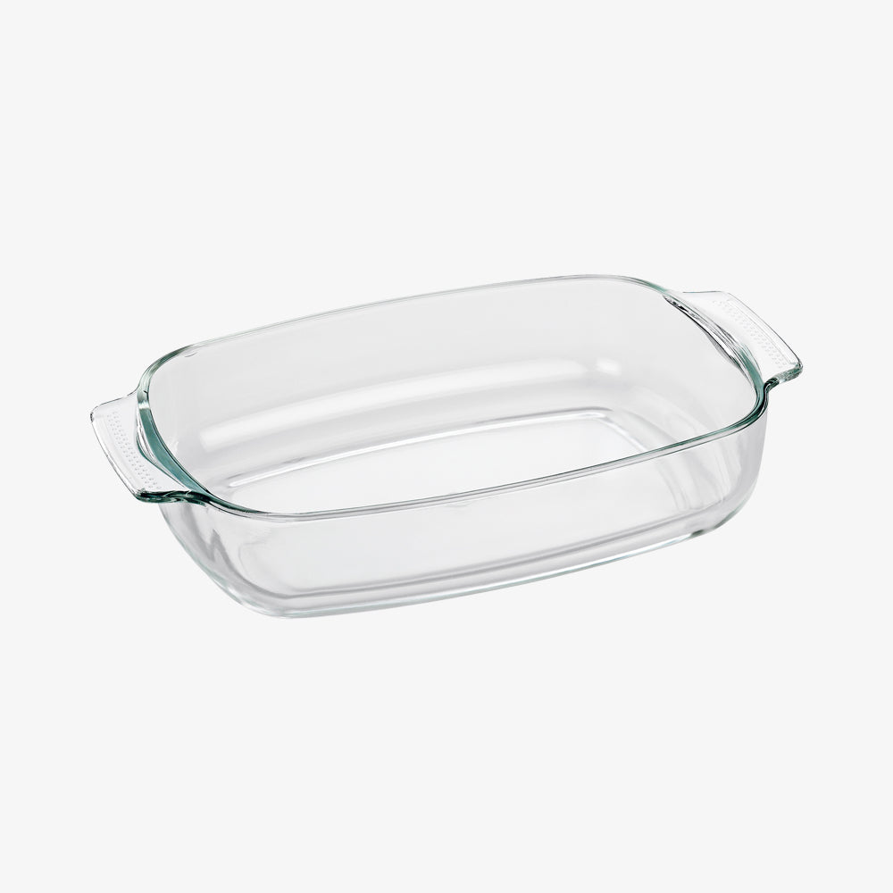 Glass dish oblong 34cm elsass
