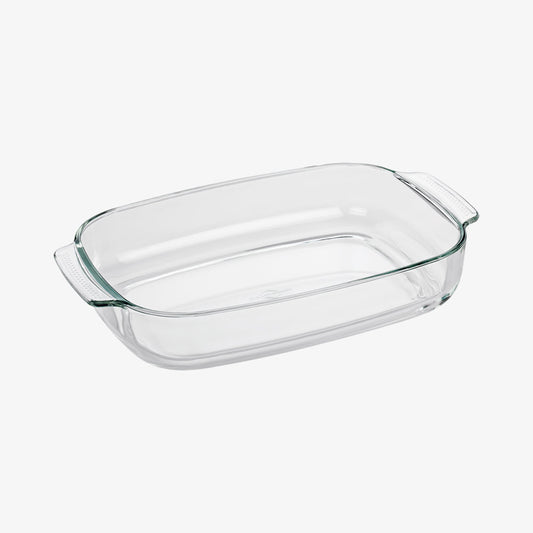 Glass dish oblong 38cm elsass