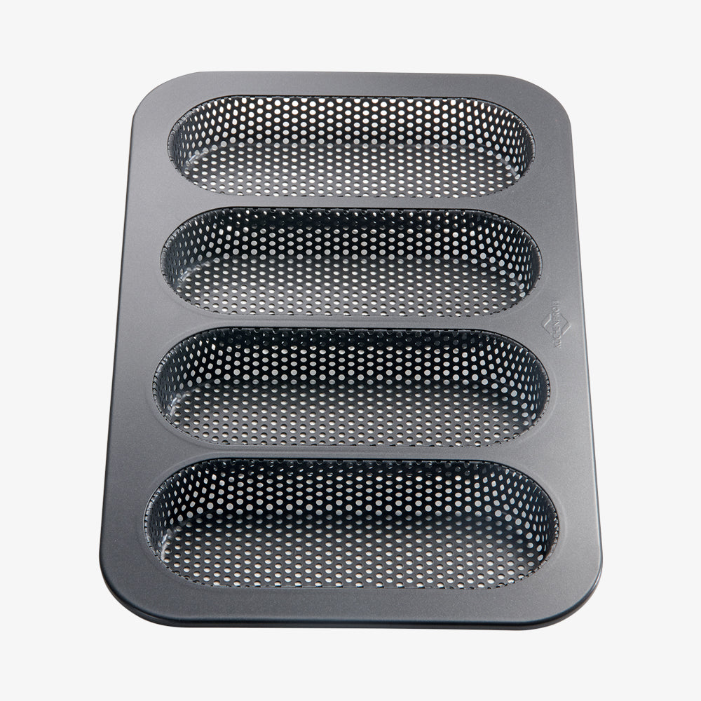 Baking form for mini baguettes