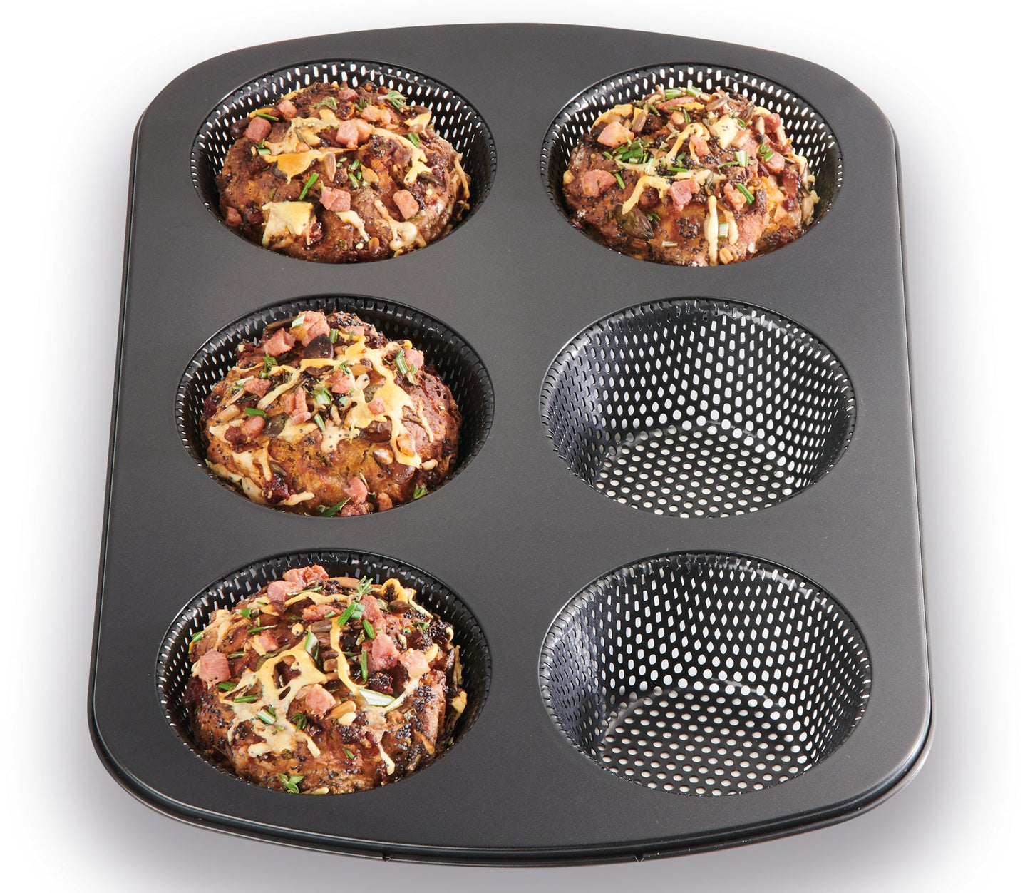 Rund ildfast form til 6 stk