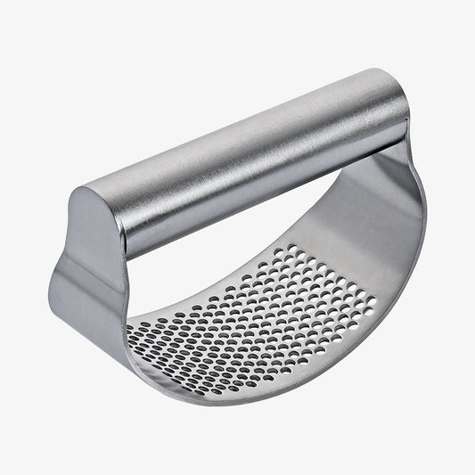 Garlic press swing