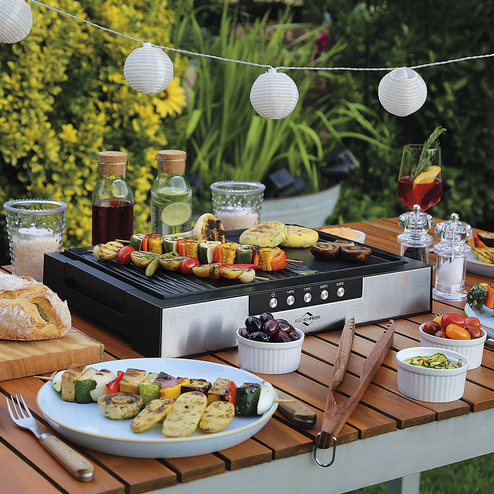 Electric table grill style