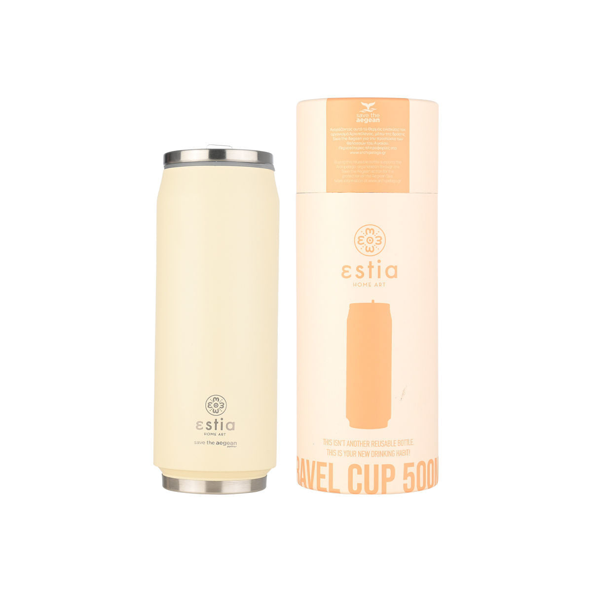 Termoflaske lily white, 500ml