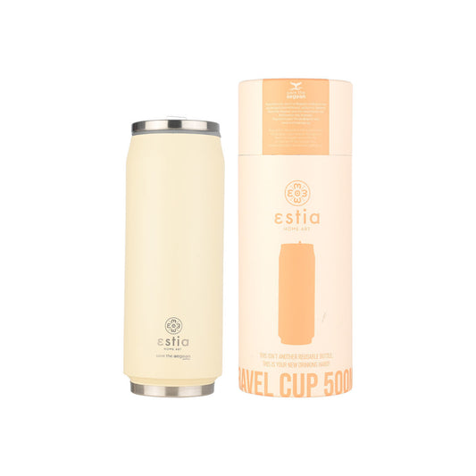 Termoflaske lily white 500ml