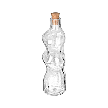 Glaskaraffel m/kork, 1000ml