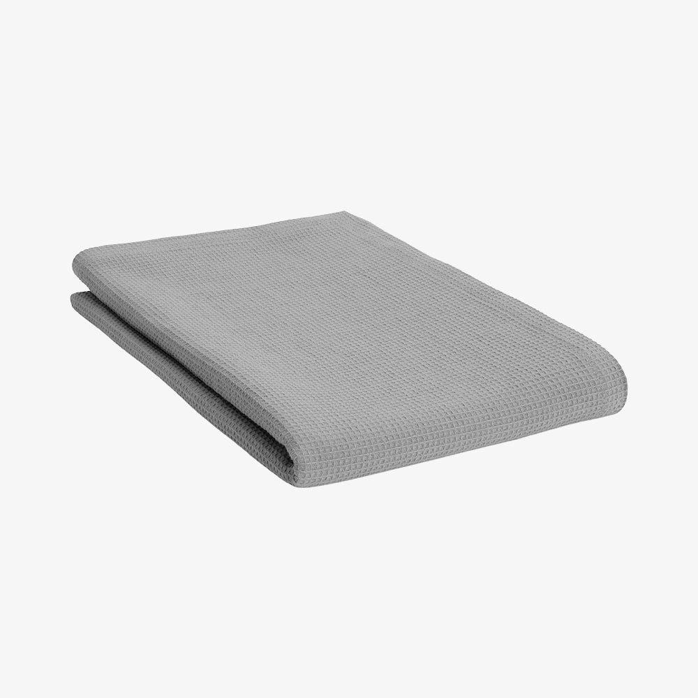 Towel gray waffle 150x100