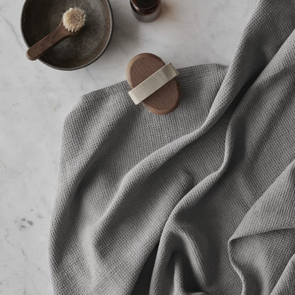 Towel gray waffle 150x100