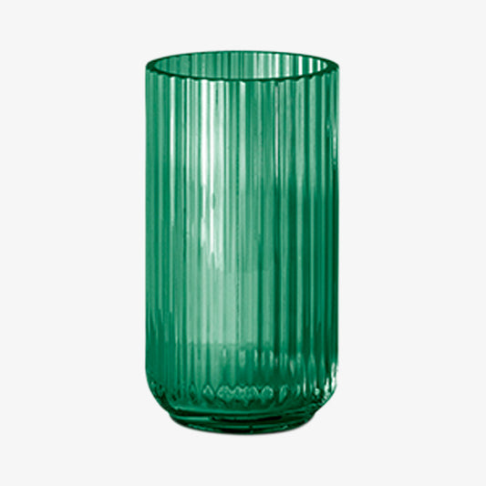 Lyngby vasen 20cm grøn glas