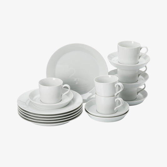 Coffee set 18 pcs., Weiss, Tric