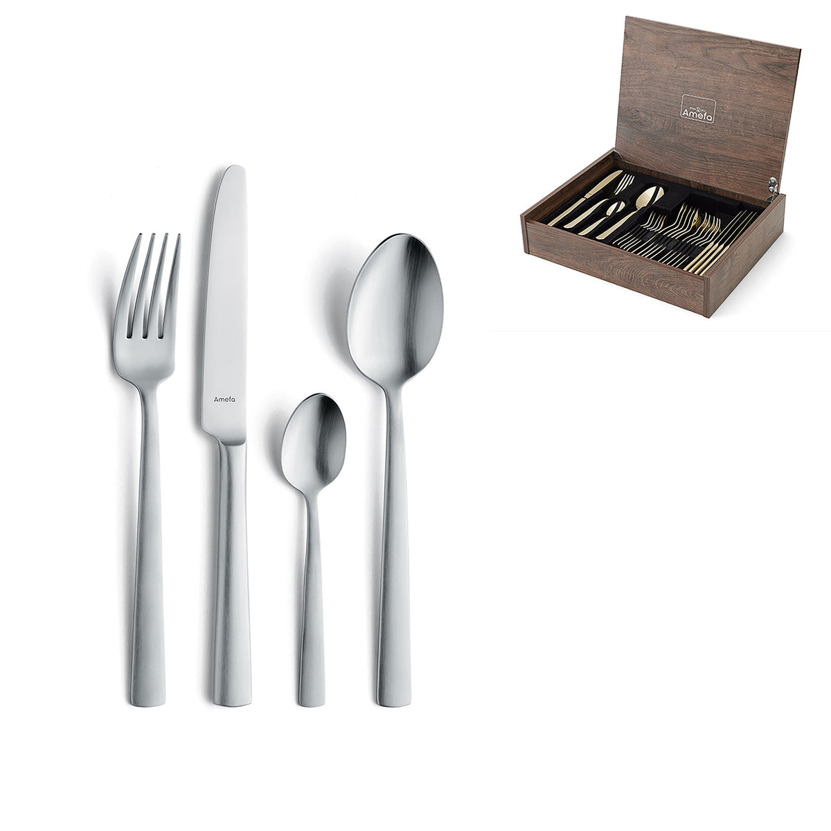 Bestiksæt 24 dele VENTURA, træetui