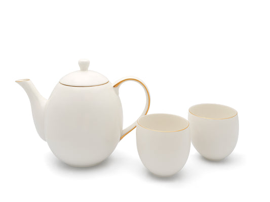 Tea set Canterbury 12L white + 2 mugs