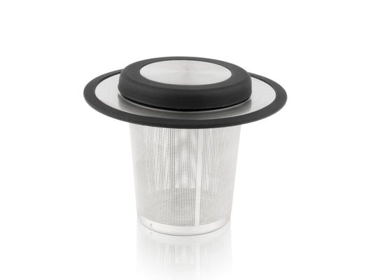 Tea filter with coaster