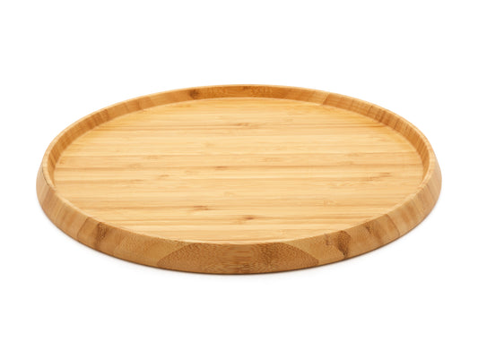 Serving tray round bamboo natural Ø35x2cm