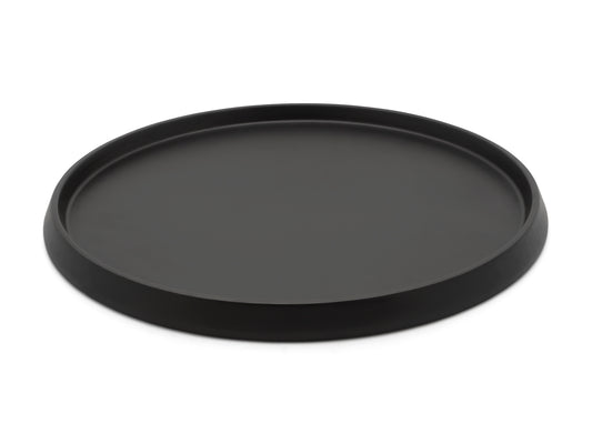 Serving tray round bamboo black Ø35x2cm