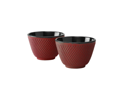 Cups Xilin cast iron red s/2