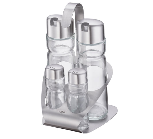 Krydderisæt: Salt/peber/olie/eddike OSTERIA 4 dele