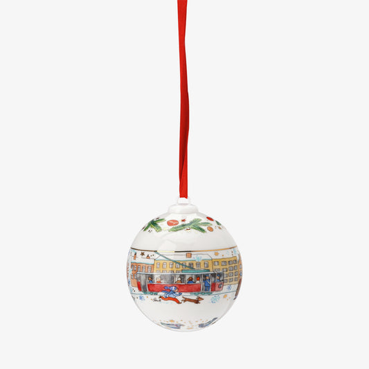 Porselenball, Weihnachtskugel 2023, Porzellankugug