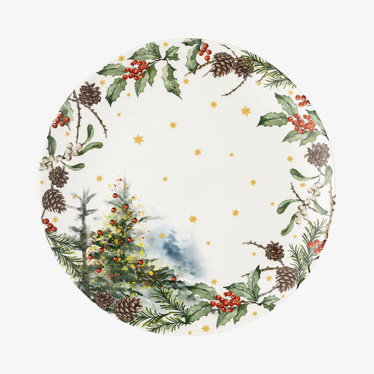 Biscuit plate 28cm, Am Weihnachtsbaum, Sammelserie