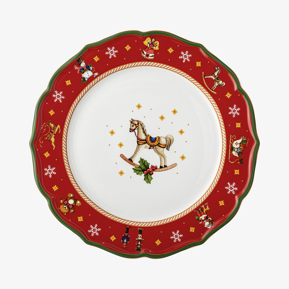 Plate 33cm, H. WinterTime Red, Happy WinterTime