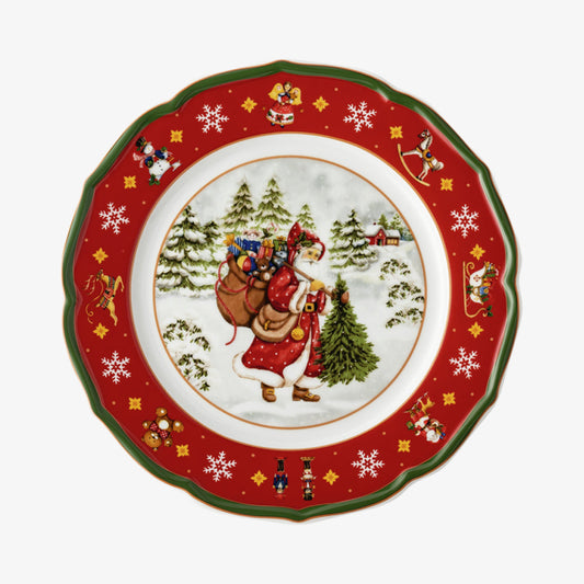 Plate 22cm, H. Wintertime Red, Happy Wintertime