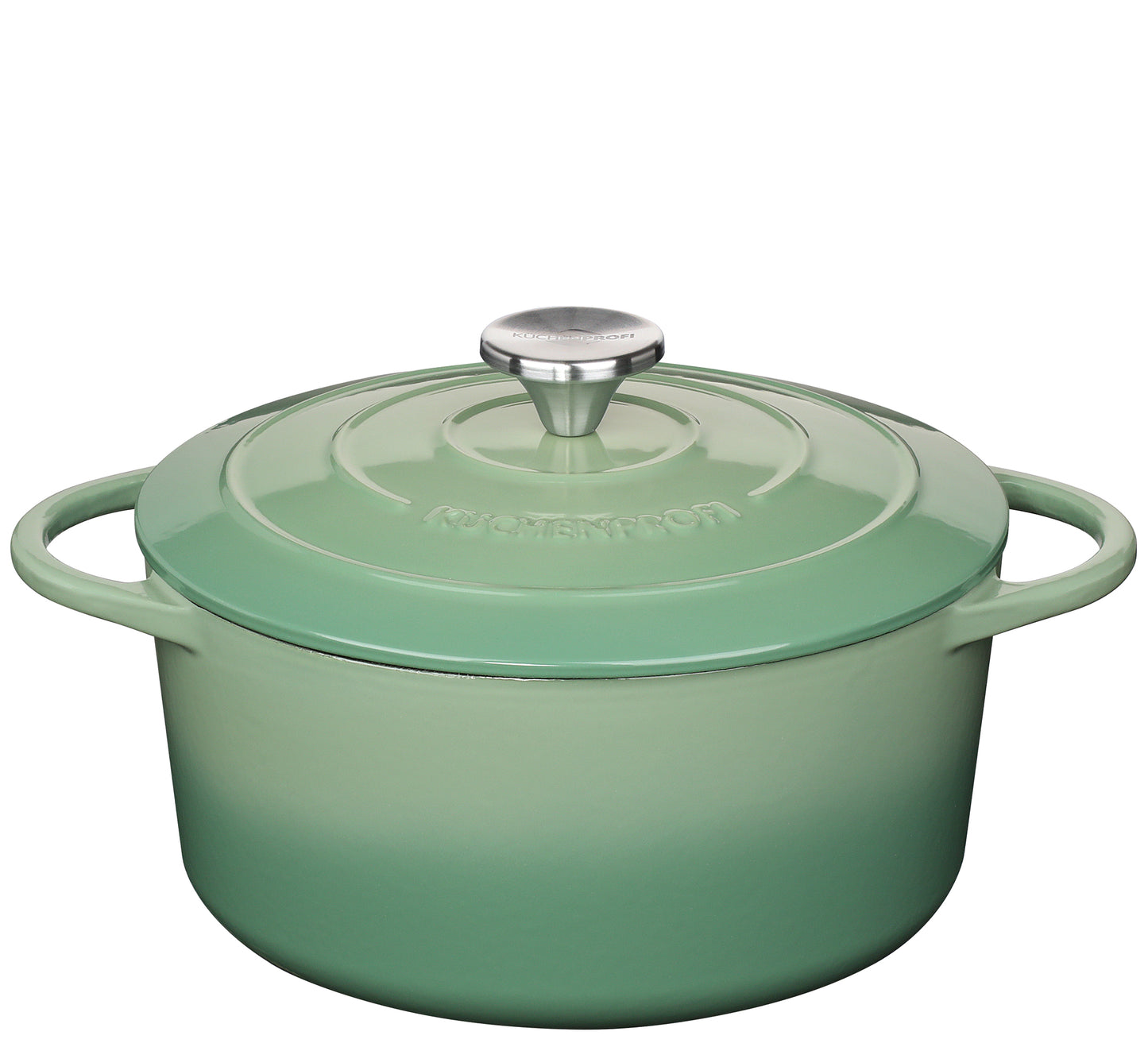 Støbejernsgryde m/låg, jade, Ø26cm PROVENCE