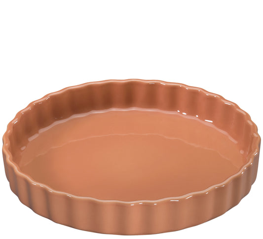 Flanfad, koral, Ø28cm, PORTO